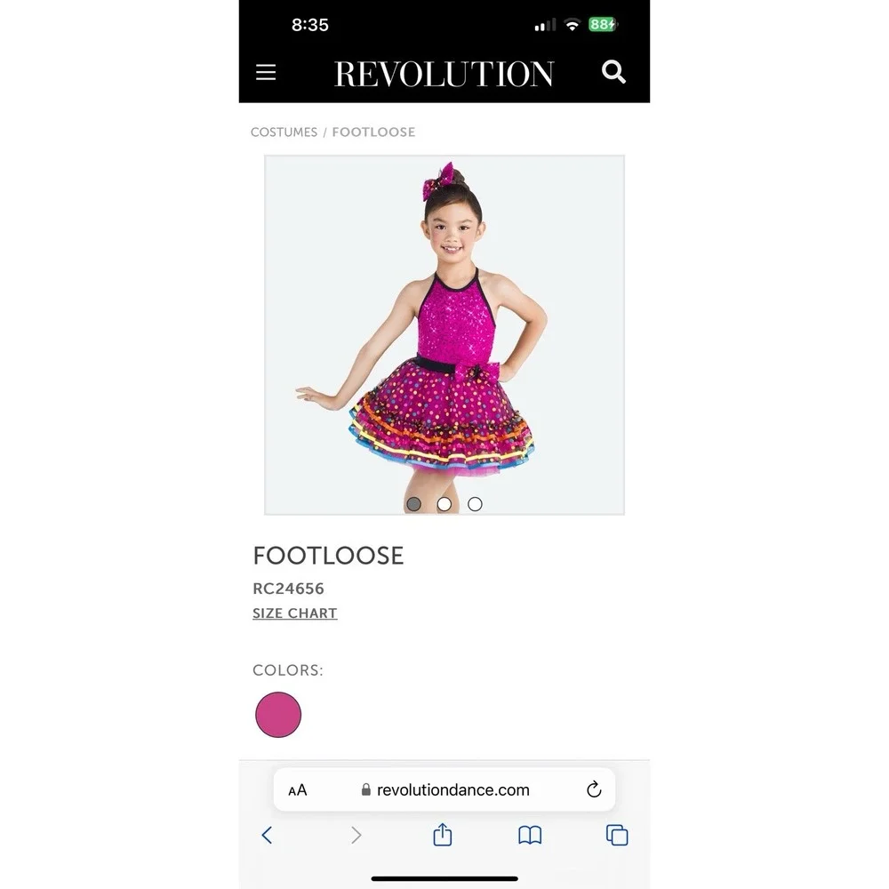 Revolution MC Dance Costume Footloose Ballet Ice Skate Pageant‎ Custom Hairpiece